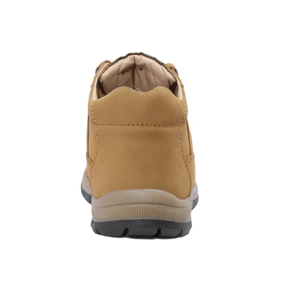 Red Chief Men's RC3424 022 Genuine Leather Lace-Up Casual Shoes | Low-Ankle Comfort Fit with Rust Color