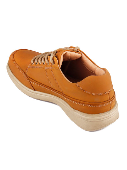 Red Chief Genuine Leather Low Ankle Lace Up Casual Sneaker Shoes For Men |RC3488 022