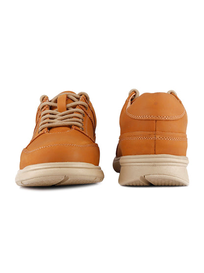 Red Chief Genuine Leather Low Ankle Lace Up Casual Sneaker Shoes For Men |RC3488 022