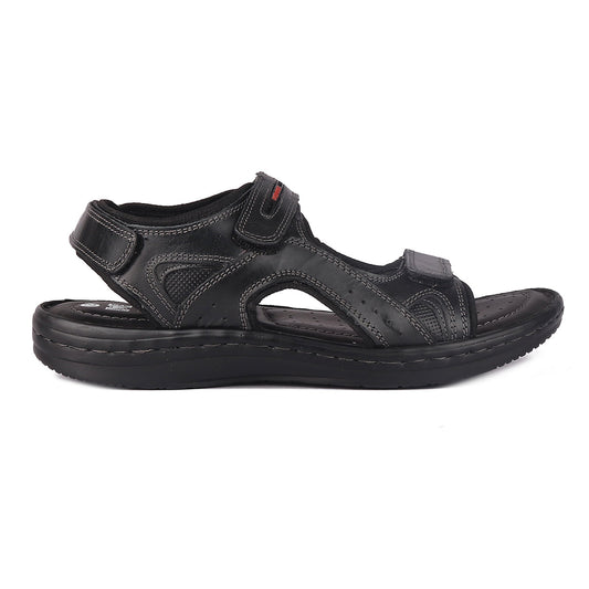 Red Chief Black Sandal for Men RC3681 001