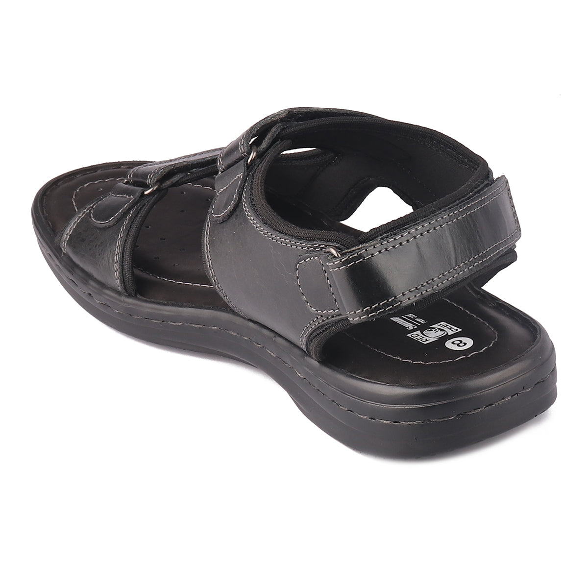 Red Chief Black Sandal for Men RC3681 001