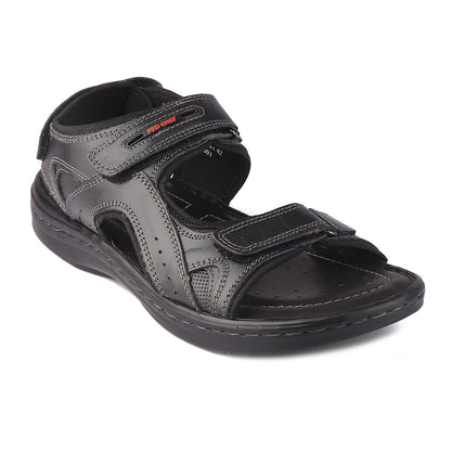 Red Chief Black Sandal for Men RC3681 001