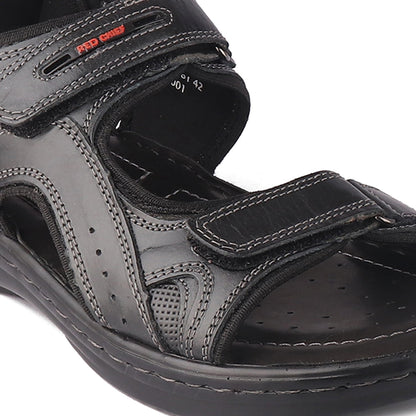 Red Chief Black Sandal for Men RC3681 001