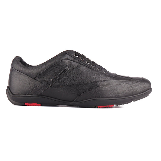RED CHIEF Black Leather Casual Shoes for Men RC3754 001