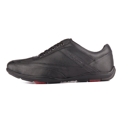 RED CHIEF Black Leather Casual Shoes for Men RC3754 001