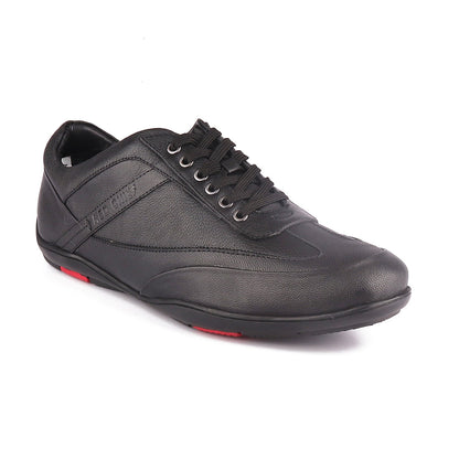 RED CHIEF Black Leather Casual Shoes for Men RC3754 001