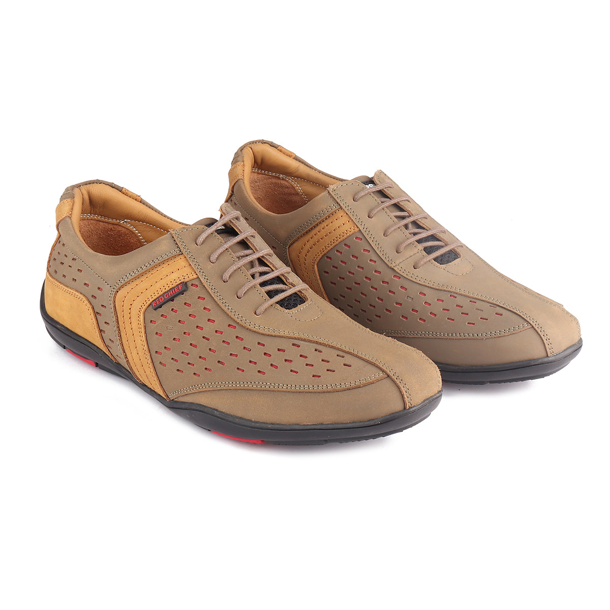 Red Chief Olive Green Casual Sneaker Shoes for Men RC3759 G0045