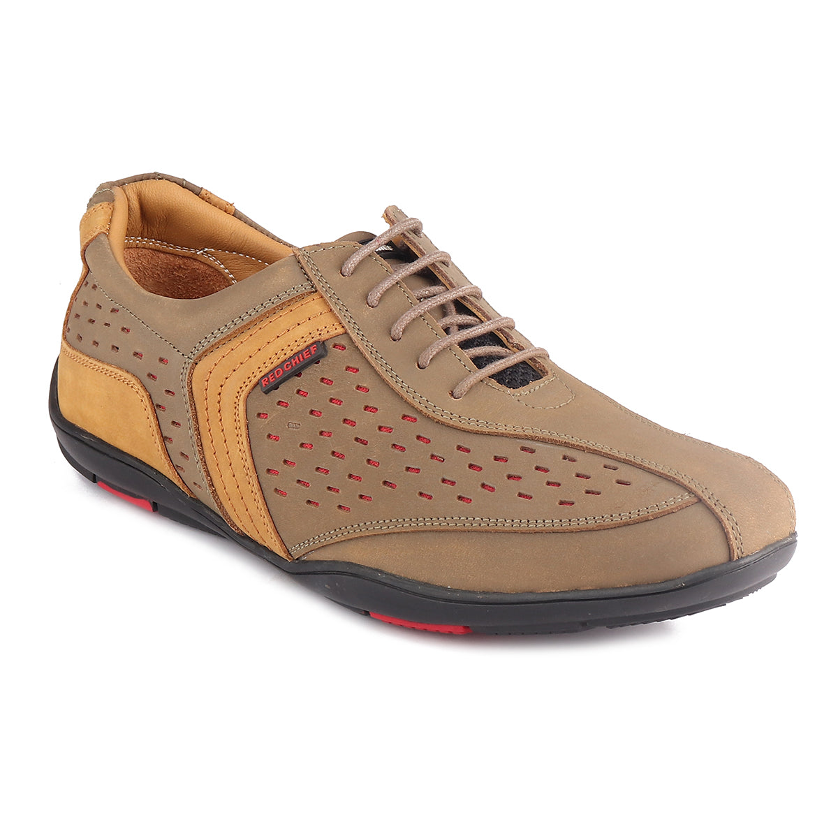 Red Chief Olive Green Casual Sneaker Shoes for Men RC3759 G0045