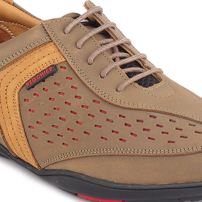 Red Chief Olive Green Casual Sneaker Shoes for Men RC3759 G0045