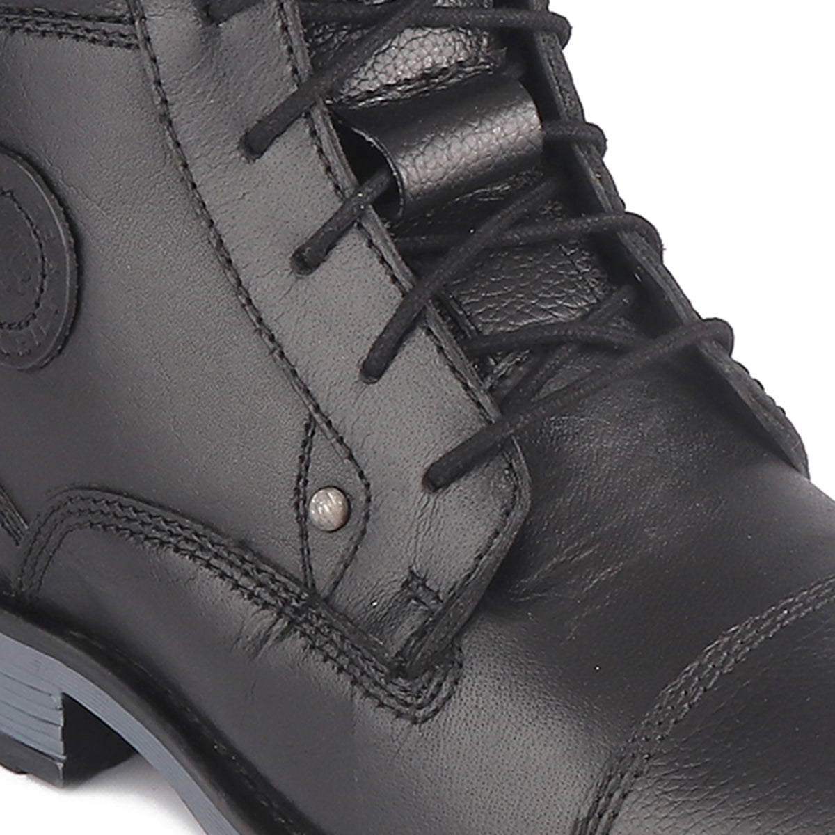 Red Chief Genuine Leather High Ankle Lace Up Black Casual Boot For Men |RC3771 001