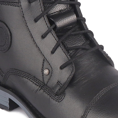 Red Chief Genuine Leather High Ankle Lace Up Black Casual Boot For Men |RC3771 001
