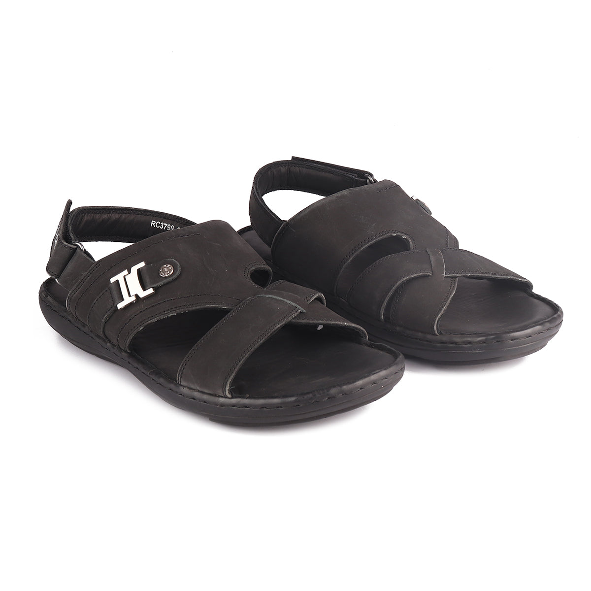 Red Chief Black Sandal for Men RC3790 001