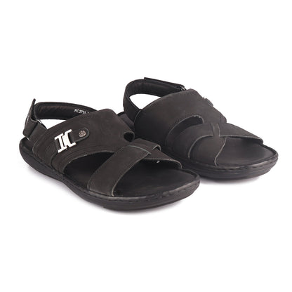 Red Chief Black Sandal for Men RC3790 001
