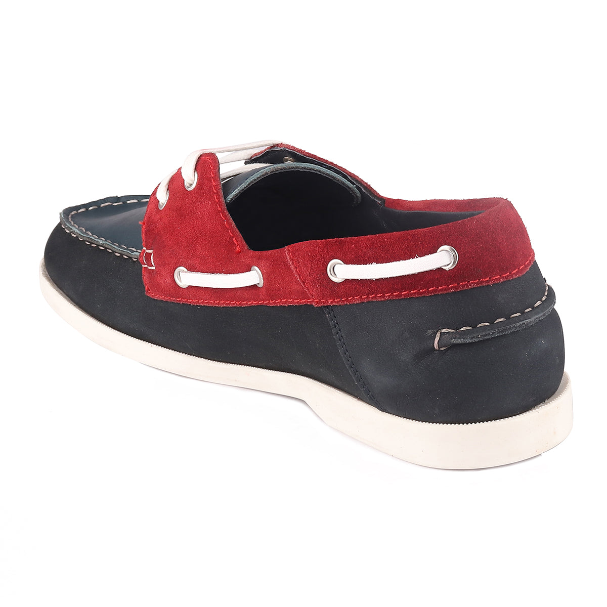 Red Chief Blue & Red Casual Boat Shoes for Men RC3800 181
