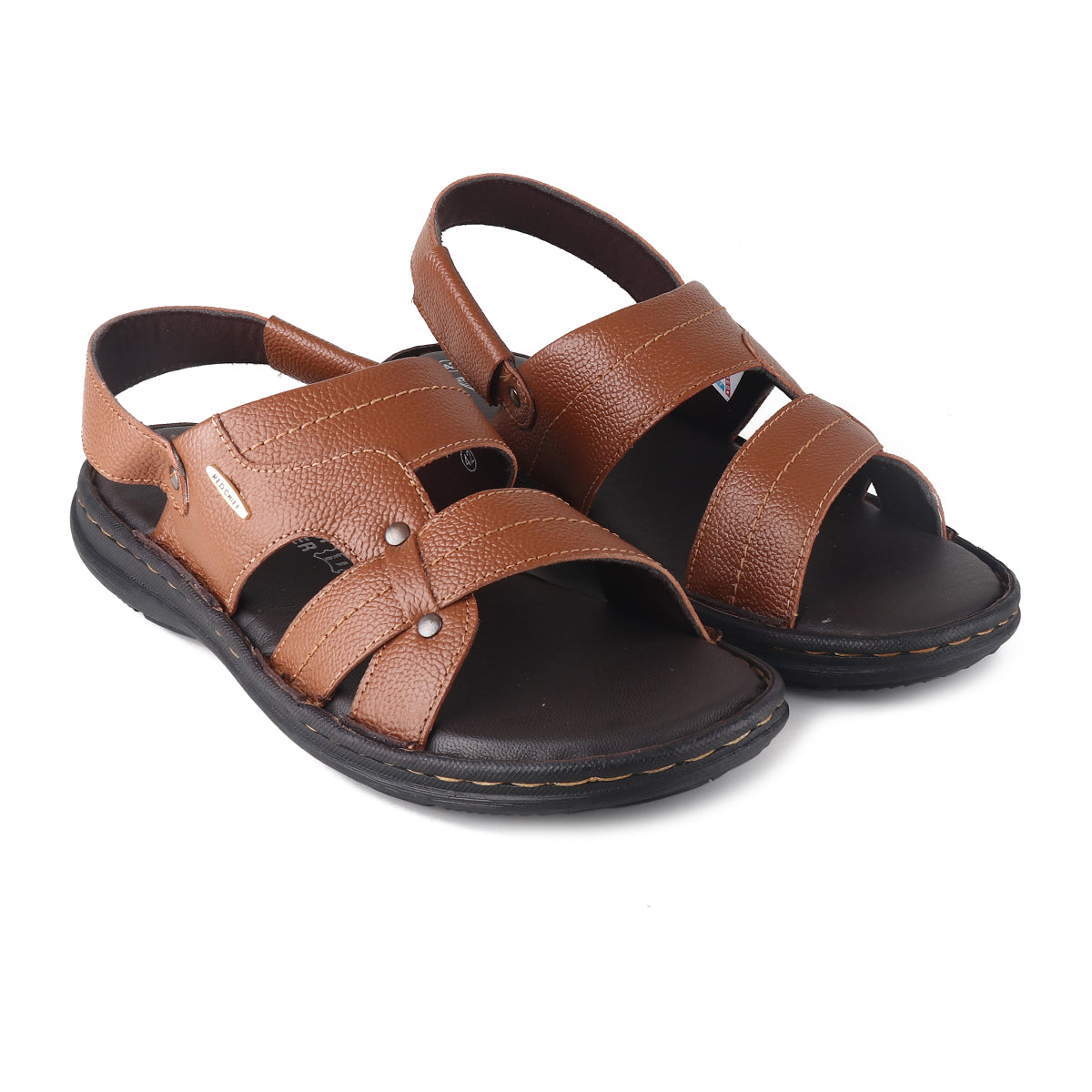 RED CHIEF Tan Leather Sandal for Men RC3908 006