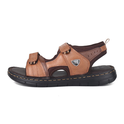 RED CHIEF Tan Leather Sandal for Men RC3911 006