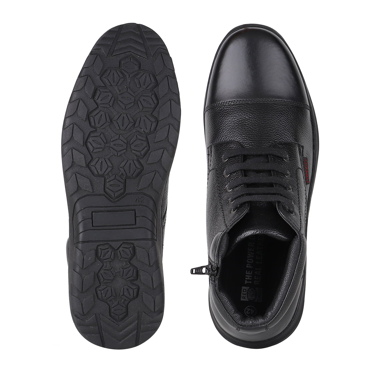 Red Chief Black Formal Boot Shoes for Men RC3933 001