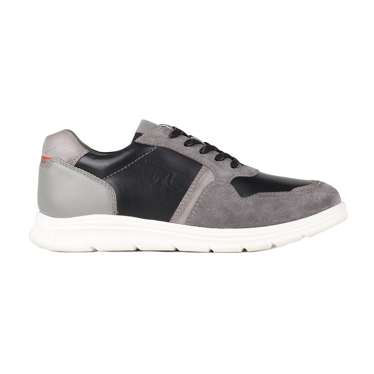 REDCHIEF Blk/Gray Leather Casual Oxford for Men RC3945 104