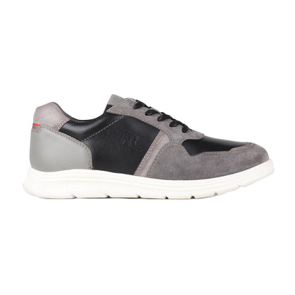REDCHIEF Blk/Gray Leather Casual Oxford for Men RC3945 104