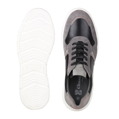 REDCHIEF Blk/Gray Leather Casual Oxford for Men RC3945 104