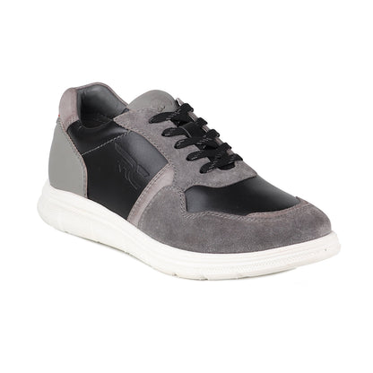 REDCHIEF Blk/Gray Leather Casual Oxford for Men RC3945 104