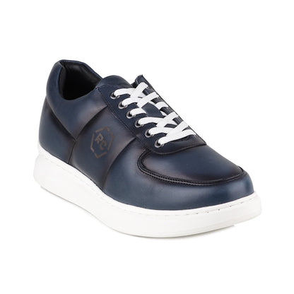 REDCHIEF Blue Leather Casual Oxford for Men RC3949 002