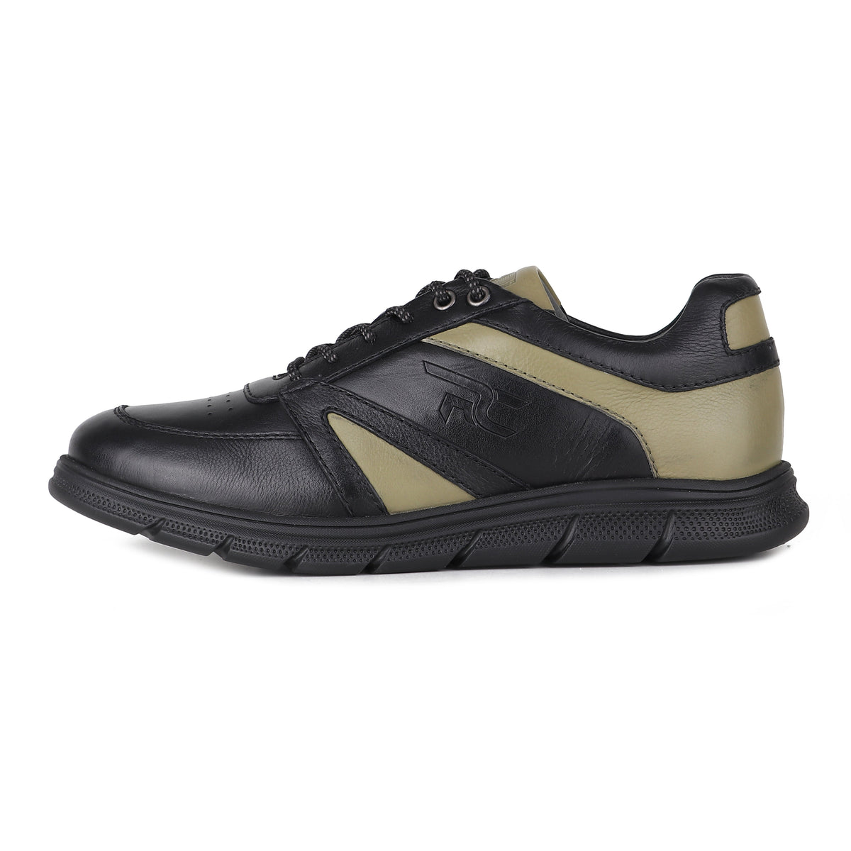 REDCHIEF Olive/Black Leather Casual Derby for Men RC3950 G0070