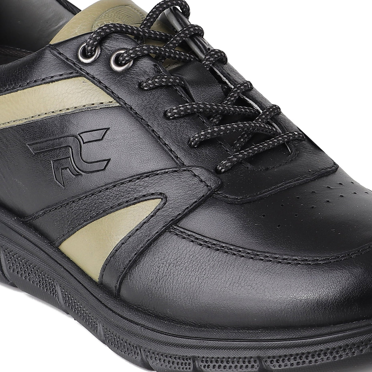 REDCHIEF Olive/Black Leather Casual Derby for Men RC3950 G0070