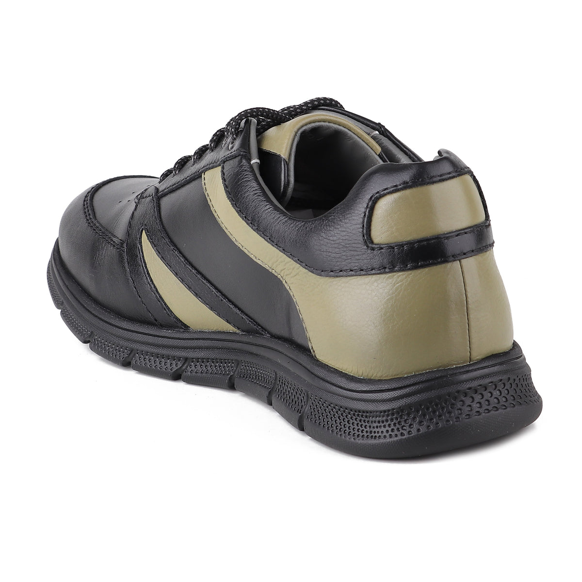 REDCHIEF Olive/Black Leather Casual Derby for Men RC3950 G0070
