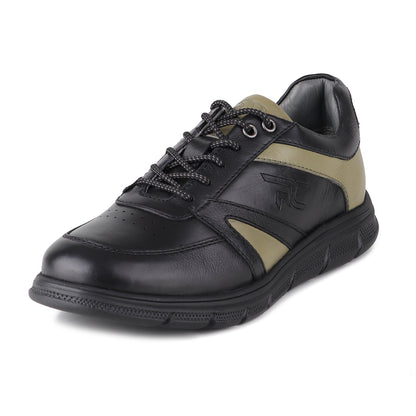 REDCHIEF Olive/Black Leather Casual Derby for Men RC3950 G0070