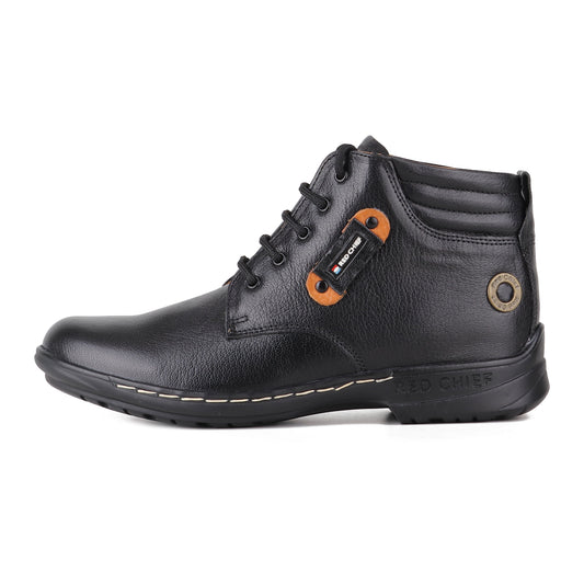 Red Chief Black Casual Boot Shoes for Men RC6011 001