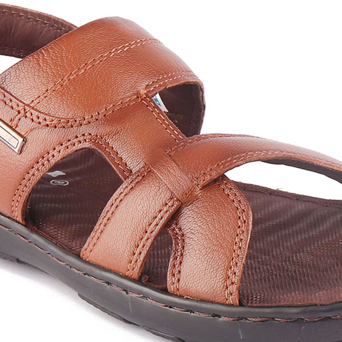 RED CHIEF Tan Leather Sandal for Men RC7070 006