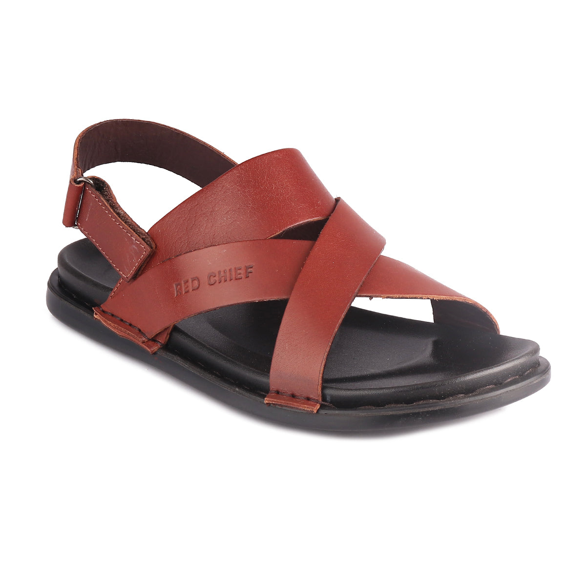 RED CHIEF Tan Leather Sandal for Men RC7103 006