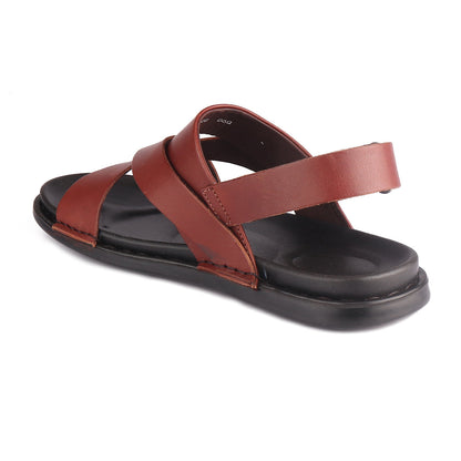 RED CHIEF Tan Leather Sandal for Men RC7103 006