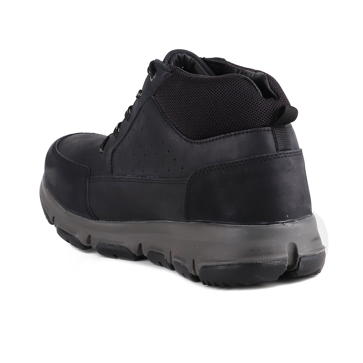 Red Chief Genuine Leather Low Ankle Lace Up Black Casual Shoes For Men |RC9300 001