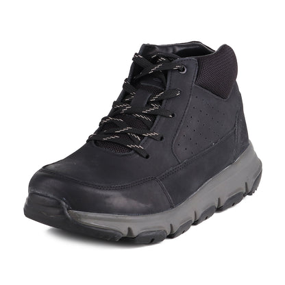 Red Chief Genuine Leather Low Ankle Lace Up Black Casual Shoes For Men |RC9300 001